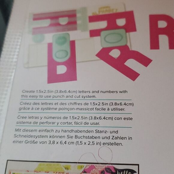 We R memory keppers mini Alphabet punchbboard 2 PC - Picture 3 of 4